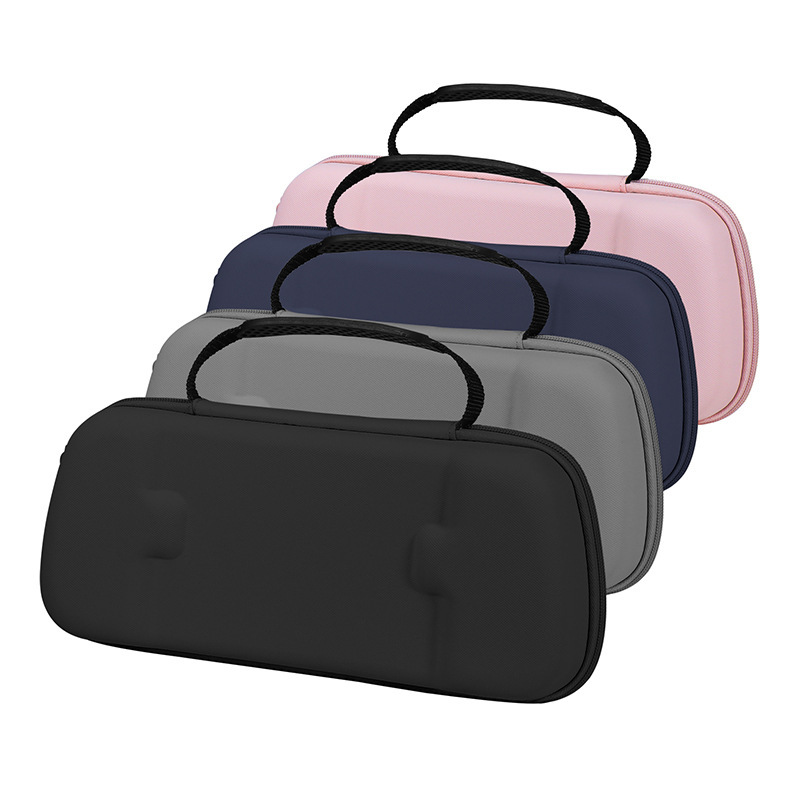 For ASUS ROG ALLY X Handheld Storage Bag EVA Drop-resistant Hard Bag Game Machine Portable PU Leather Handbag