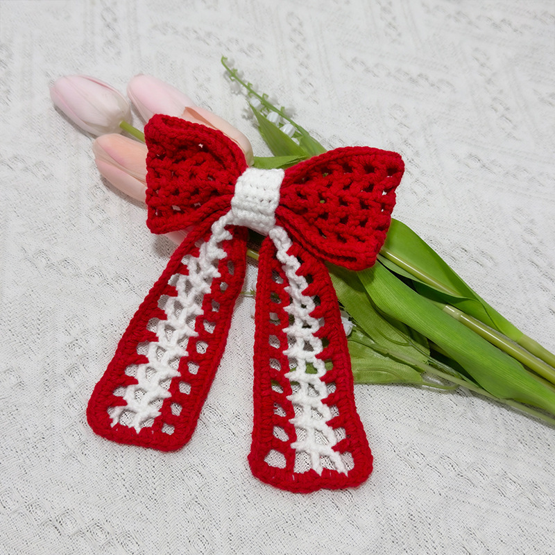 Electric Motorcycle Helmet Decoration Cute Bow Modified Woven Accessories