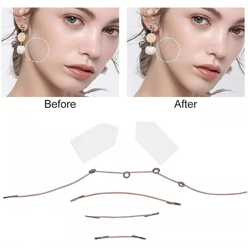 Трансграничные горячие продажи маленькая наклейка на лицо маленькая V наклейка на лицо матовая скрытая наклейка на семена дыни