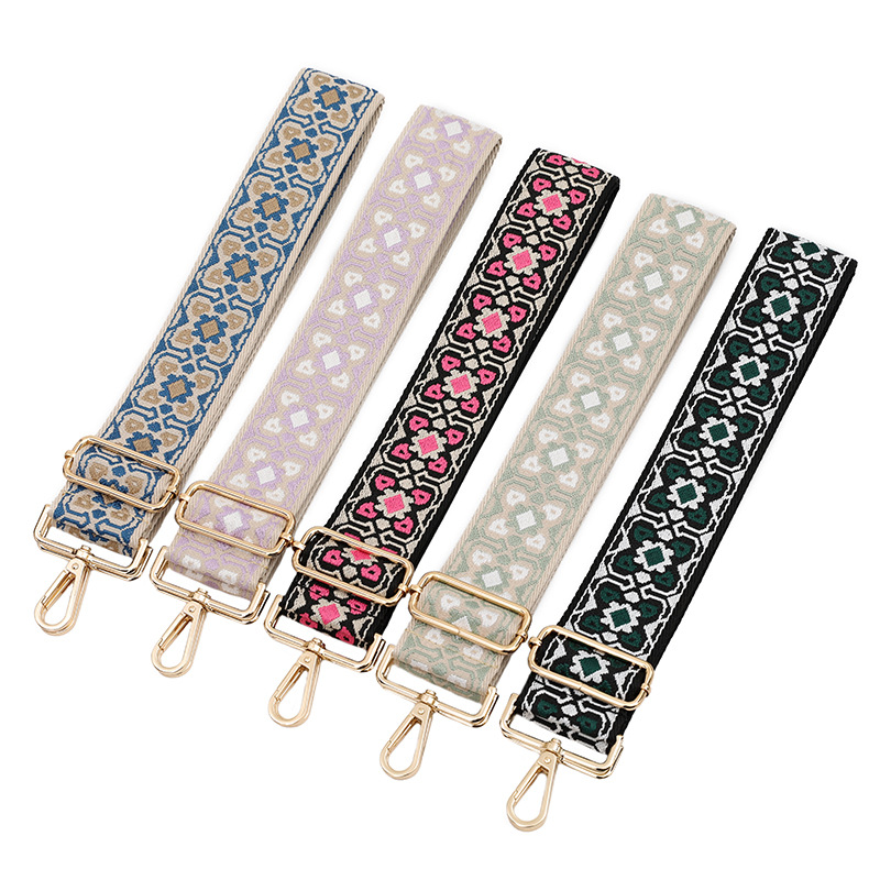 Ethnic Style Style All Seasons Polyester Metal Ditsy Floral Bag Strap