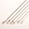 Silver925 chopin chain Chopin chain long sweater chain nude chain machine chain silver necklace plating platinum