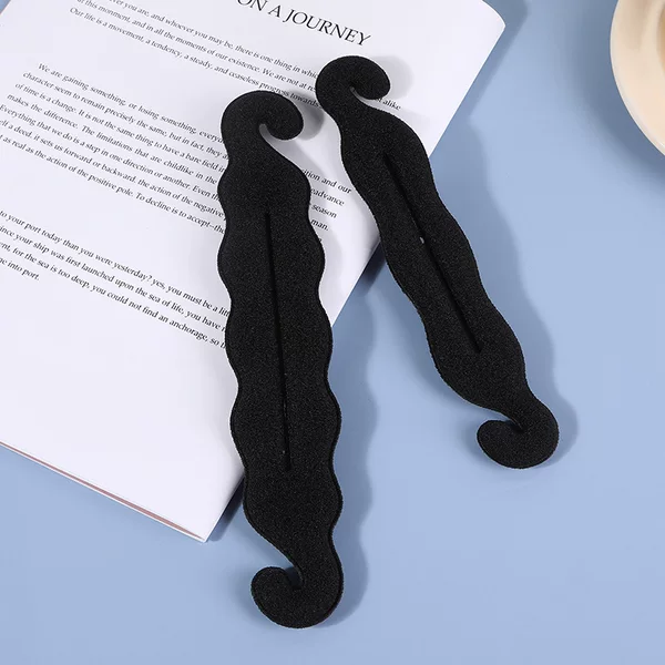 Korean hair Ring artifact with balls hair curler hair ornament female fluffy lazy person holder hairpin hair package simple