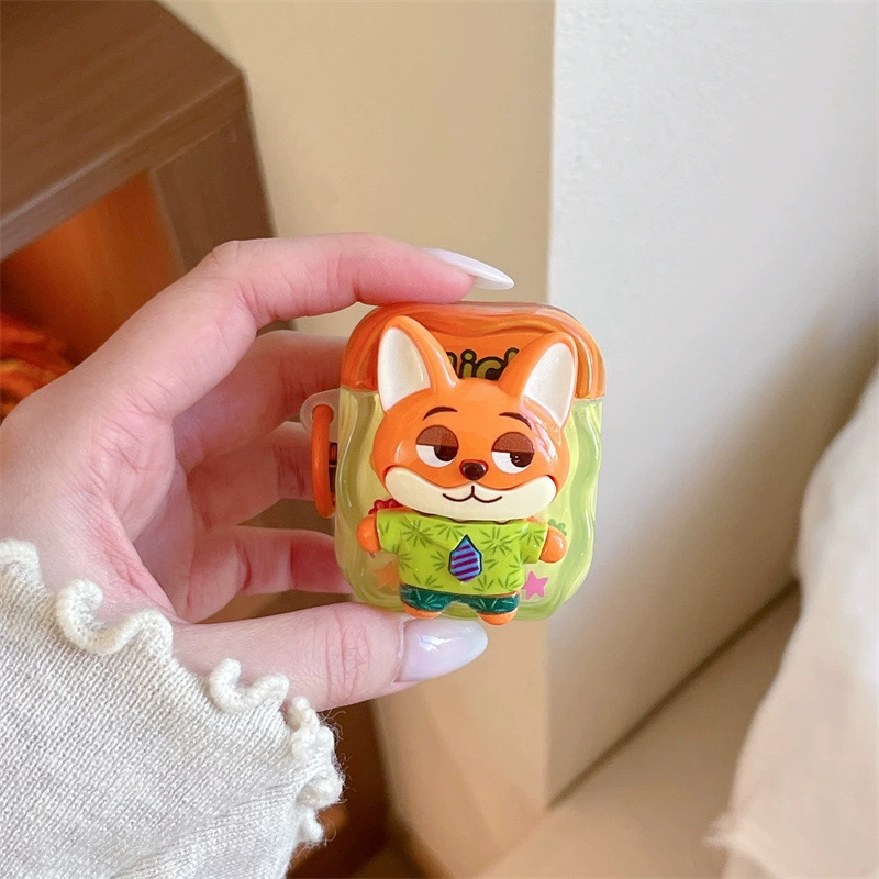 Cartoon fun Judy Nick compatible AirPods 4/Pro 3 earphone case shell for second/third generation new model