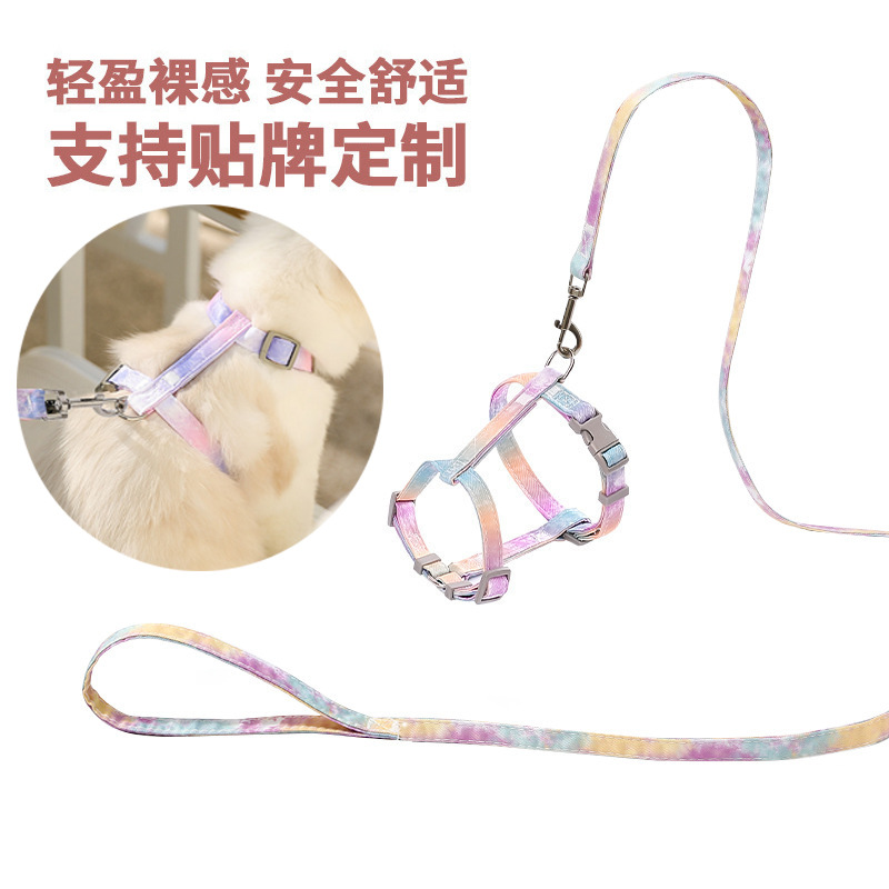 Juego de correa de color degradado para gatos para mascotas transfronterizas