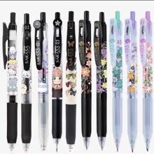 日本斑马限定JJ15中性笔蜡笔小新联名多款按动笔0.5mm黑色大容量