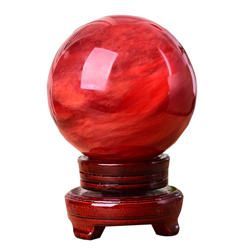 Bulk Red Crystal Ball Red Crystal Melting Ball Home Office Ornament Red Crystal Melting Ball Ornament