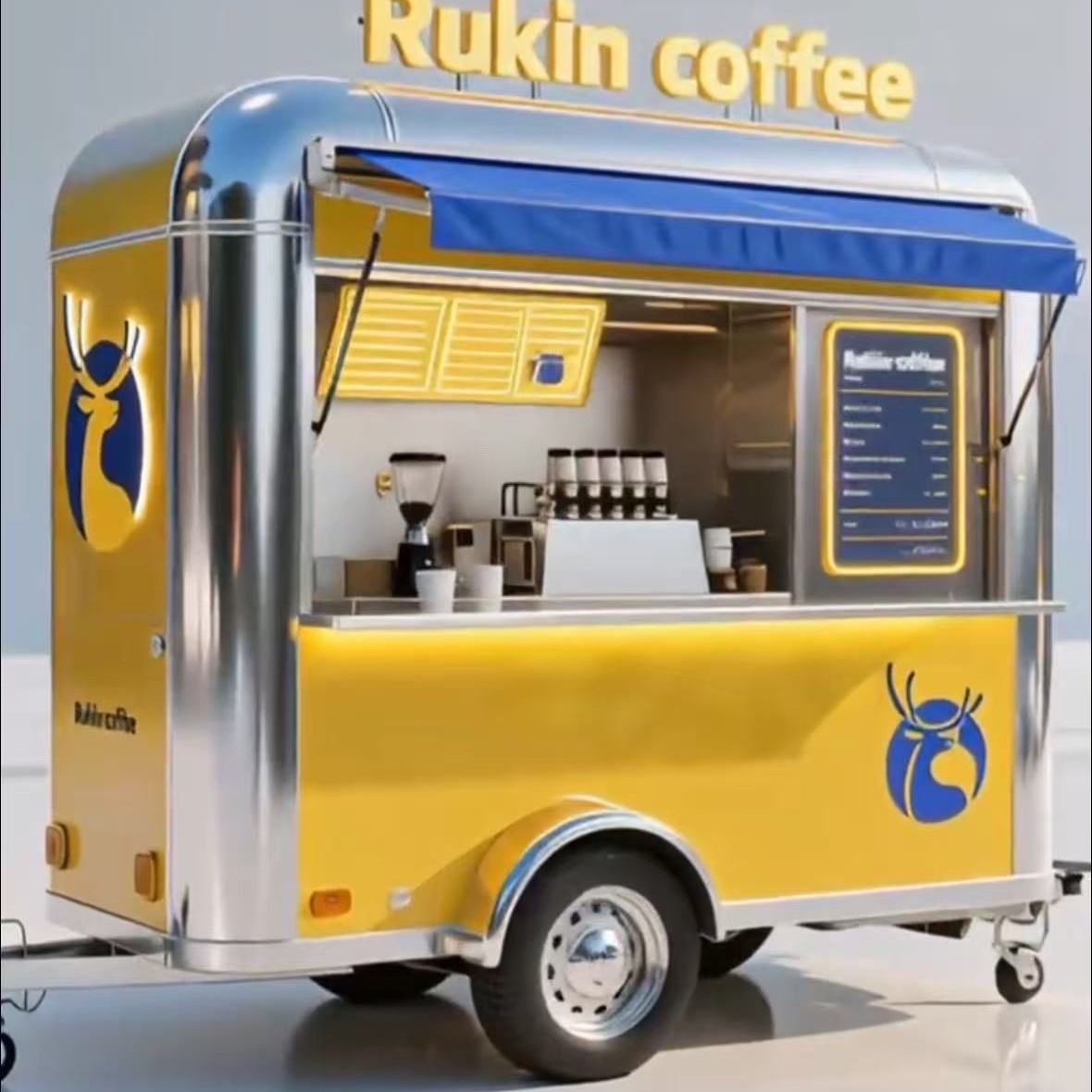 Cartera de bocadillos multifuncional de celebridades de Internet, té con leche, agua, café, barbacoa, mercado nocturno comercial, camión de ventas móviles, camión de comida rápida