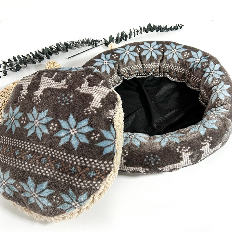 Cat's Dog's Pet Long Plush Winter Warm and Comfortable Nest Can Be Dog Mat_voghion.com