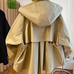 冲锋衣女外套春秋新款美式复古夹克风衣休闲百搭宽松设计感棒球服