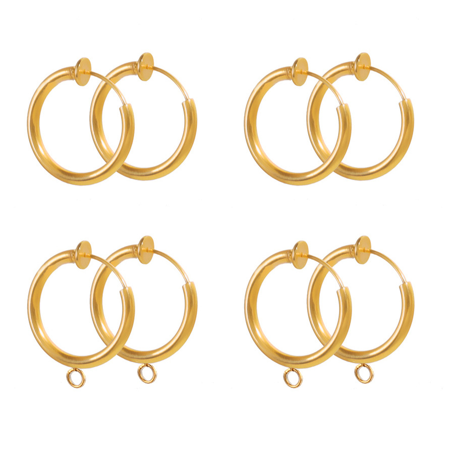 10 PCS/Package Stainless Steel Geometric Ear Clip-Accessories Simple Style display picture 1