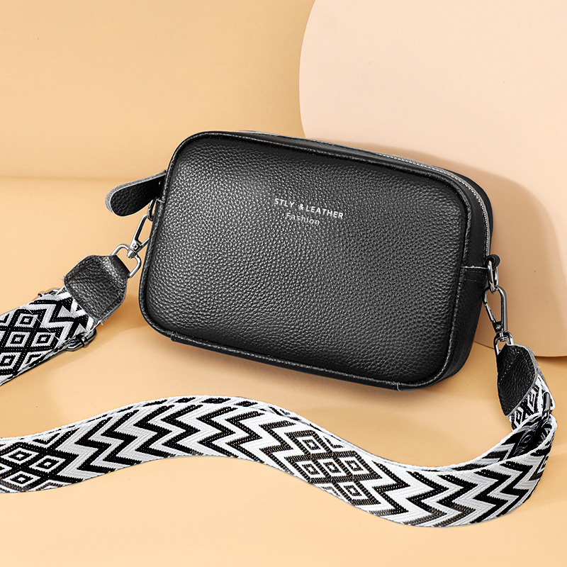 Head Layer Cowhide Small Square Bag Commuting Texture Crossbody Bag Genuine Leather Bag High-end And Versatile Shoulder Bag For Women_voghion.com