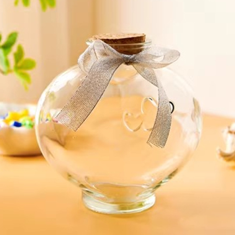 Botella de vidrio de deseo botella de almacenamiento botella de arco iris botella vacía estrella de la suerte origami estrella de luz nocturna estrella de la colección de pentacos image 23