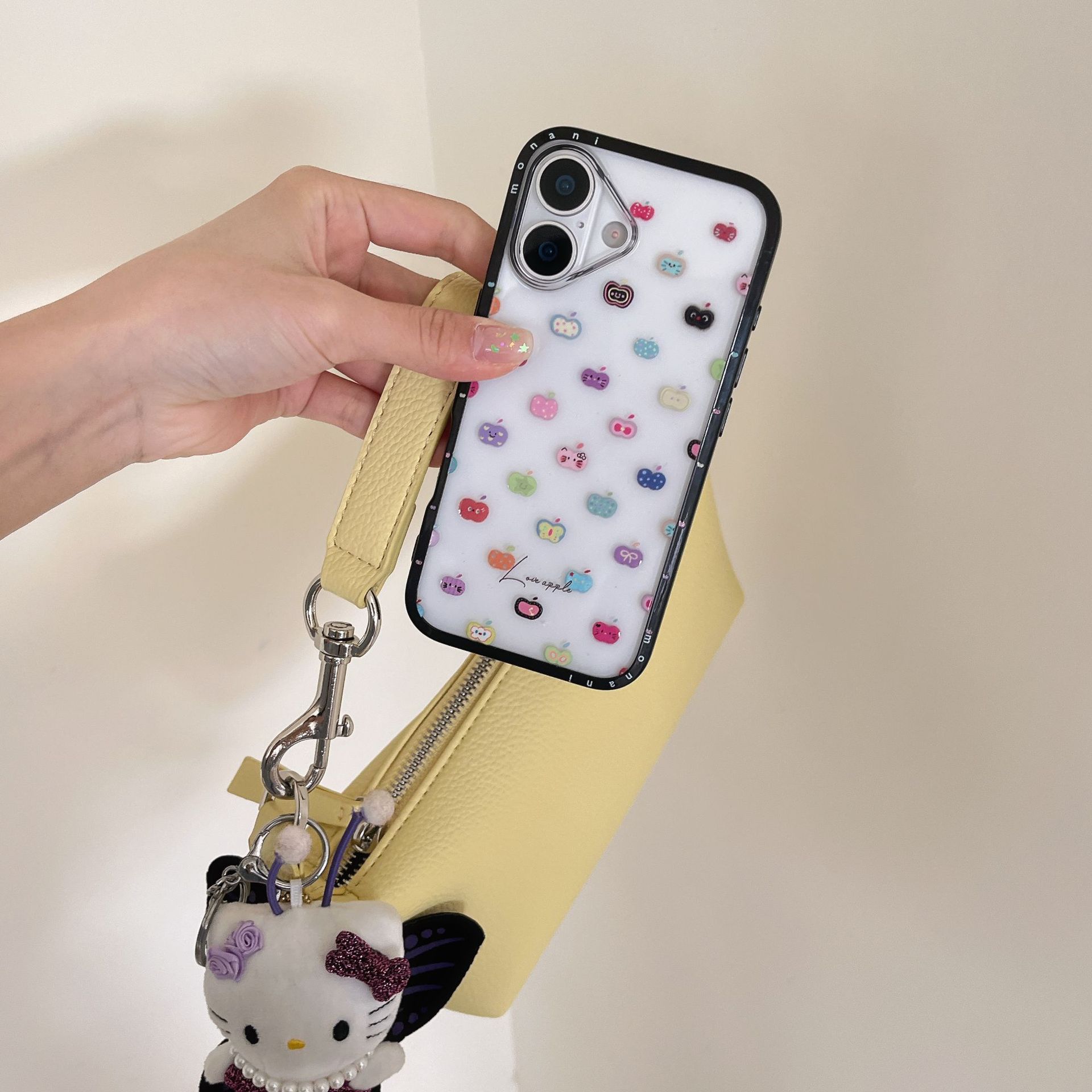 Color dopamina expresión KT para Apple 15Pro/16Pro funda para teléfono móvil 14ProMax chica 13 nuevo 16P