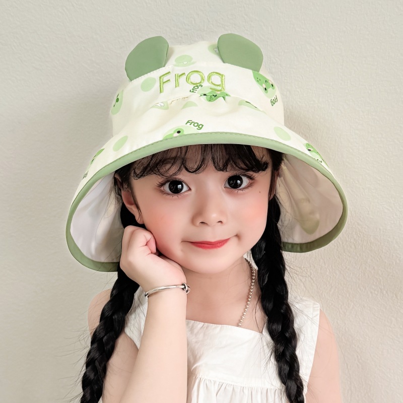 Sombrero para el sol para niños Sombrero de techo vacío de aleros grandes de verano Sombrero para el sol lindo Sombrero de protección solar resistente a los rayos UV para bebés para hombres y mujeres