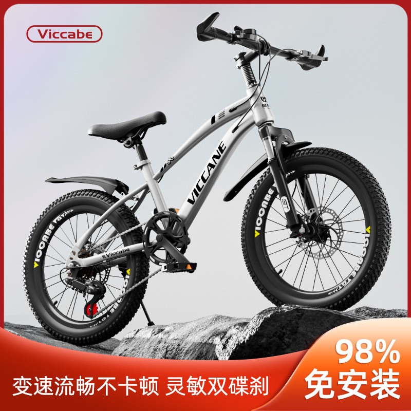 Children's Bicycles 7-8-9-10-11 Years Old 15 Kidsren's Bicycles for Boys 20inch Medium and Large Kidsren's Primary School Students' Variable Speed Mountain Bikes