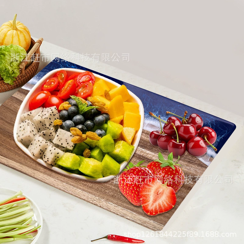 Трансграничное Специально для морских волн эпоксидной смолы разделочной доски Сшитая акация деревянная доска для кухни ресторана фрукты димсам доска