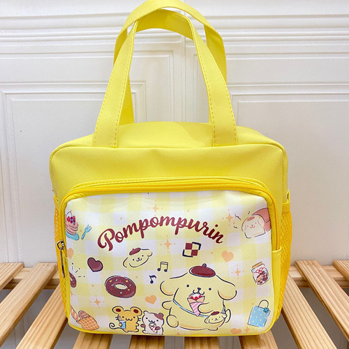 Kuromi little white dog rice bowl bag cartoon Mommy bag Melody large capacity PU handbag milk powder bag new style