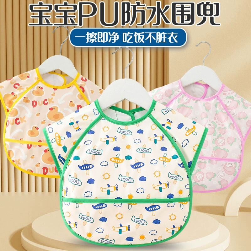 Детский нагрудник для кормления, водонепроницаемый силиконовый нагрудник для младенцев и малышей, всесезонный.