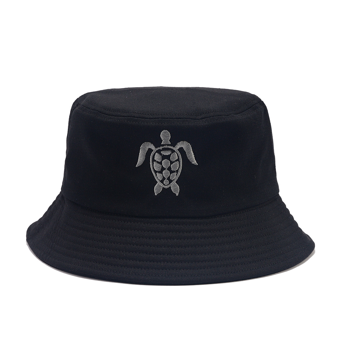 Nuevos productos de comercio electrónico transfronterizo tortuga bordada algodón sombrero de pescador sombrero de sombrero masculino