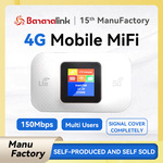 北美欧版4G Portable MIFI 插卡无线路由器车载随身WiFi  LCD Hot
