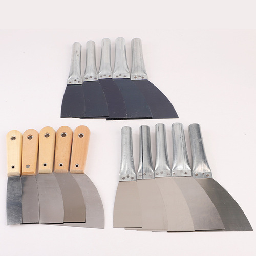 Original factory multi-style putty knife wooden handle stainless steel handle putty knife decoration application knife wholesale
