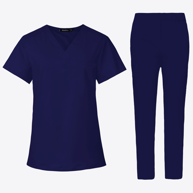 半袖医師看護師ペット歯科口腔作業服看護服手洗い服手術室ブラシ手服女|undefined