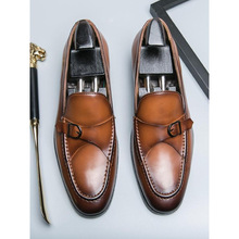 J 84905 British pointed slip-on loafers Ӣ�׷��ͷһ�ŵ��ָ�