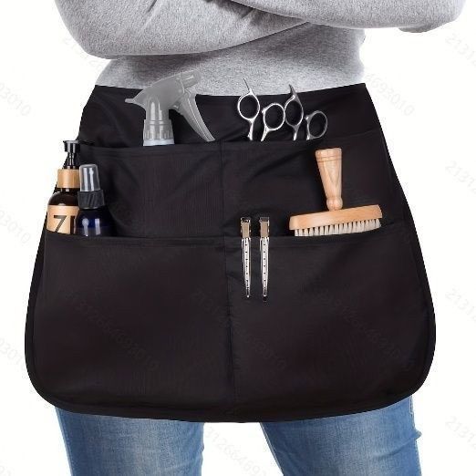 新款美发发廊剪刀理发理发师腰包工具包发型师半腰多功能围裙