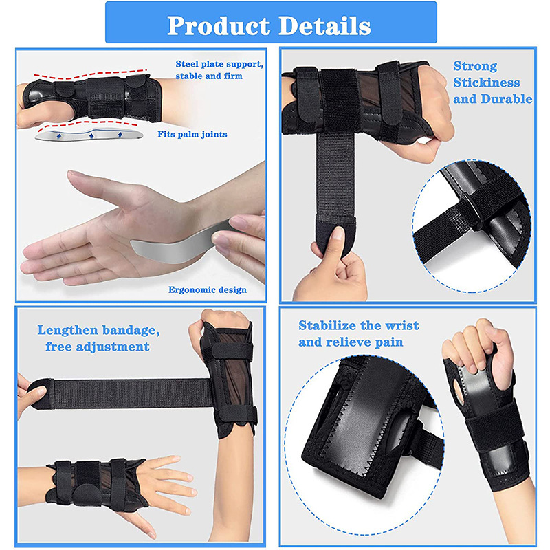 Vaina inflamación muñeca guardia fitness muñeca guardia guantes de fútbol muñeca esguince de muñeca vaina universal compresión muñeca guardia para las manos izquierda y derecha