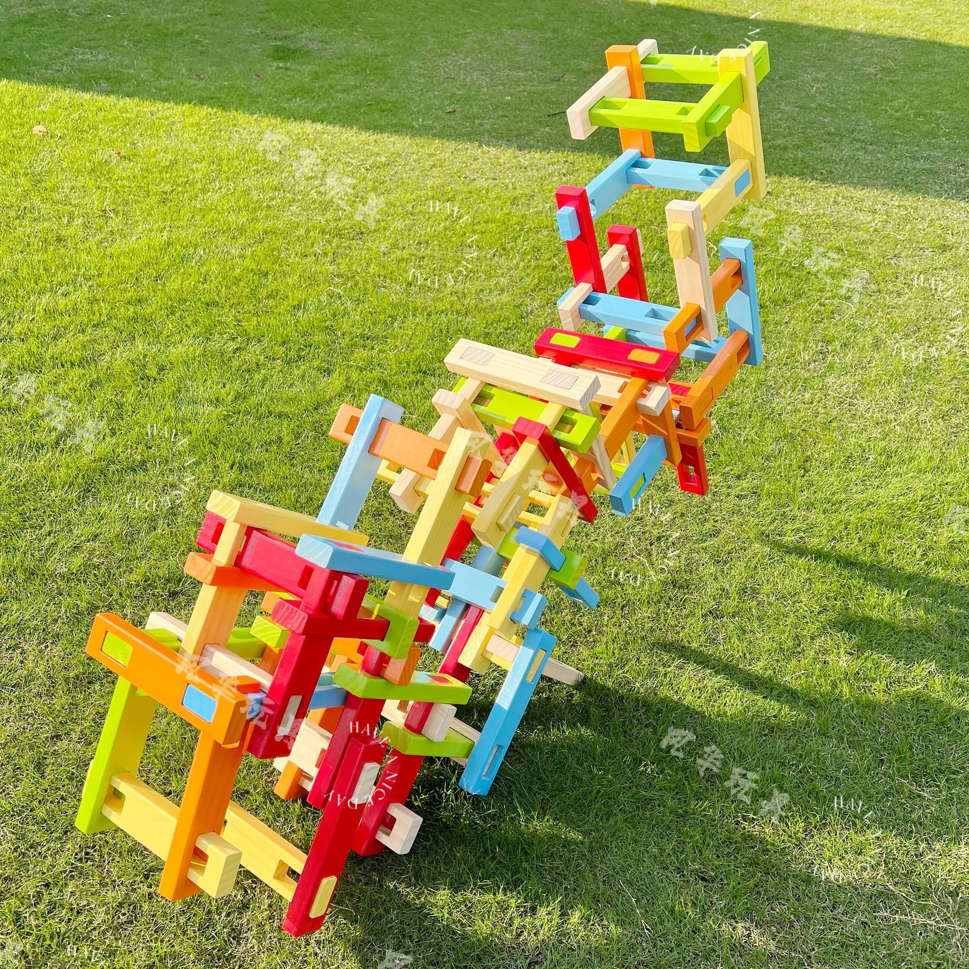 Área de construcción interior variedad modelado ensamblando bloques de construcción Kindergarten gran hebilla sólida bloques de construcción Bloqueo de color