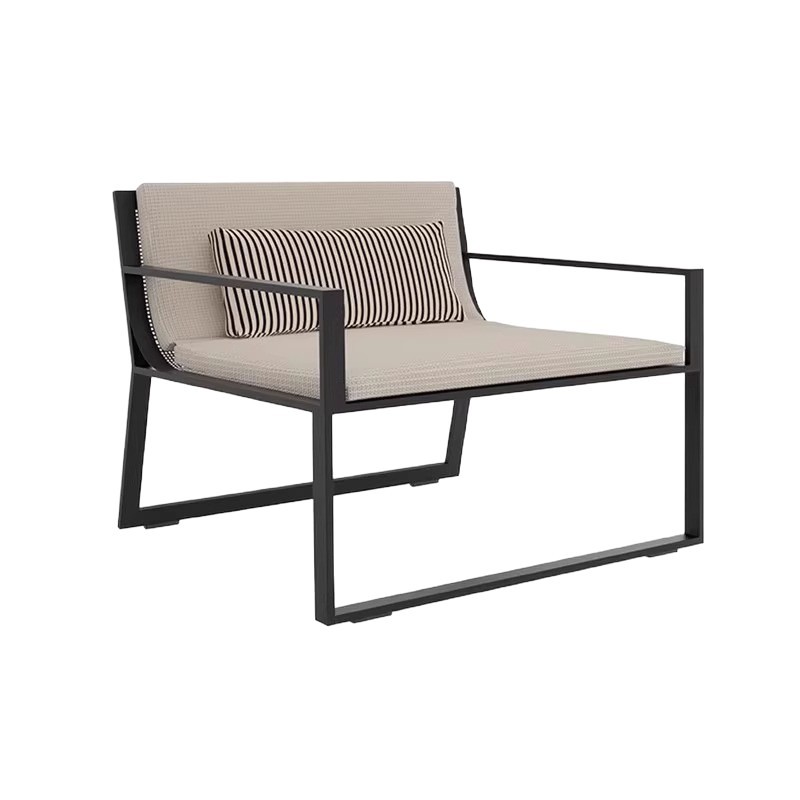 Sofá de ocio al aire libre aleación de aluminio acero inoxidable patio jardín villa al aire libre sala de sol diseñador muebles al aire libre
