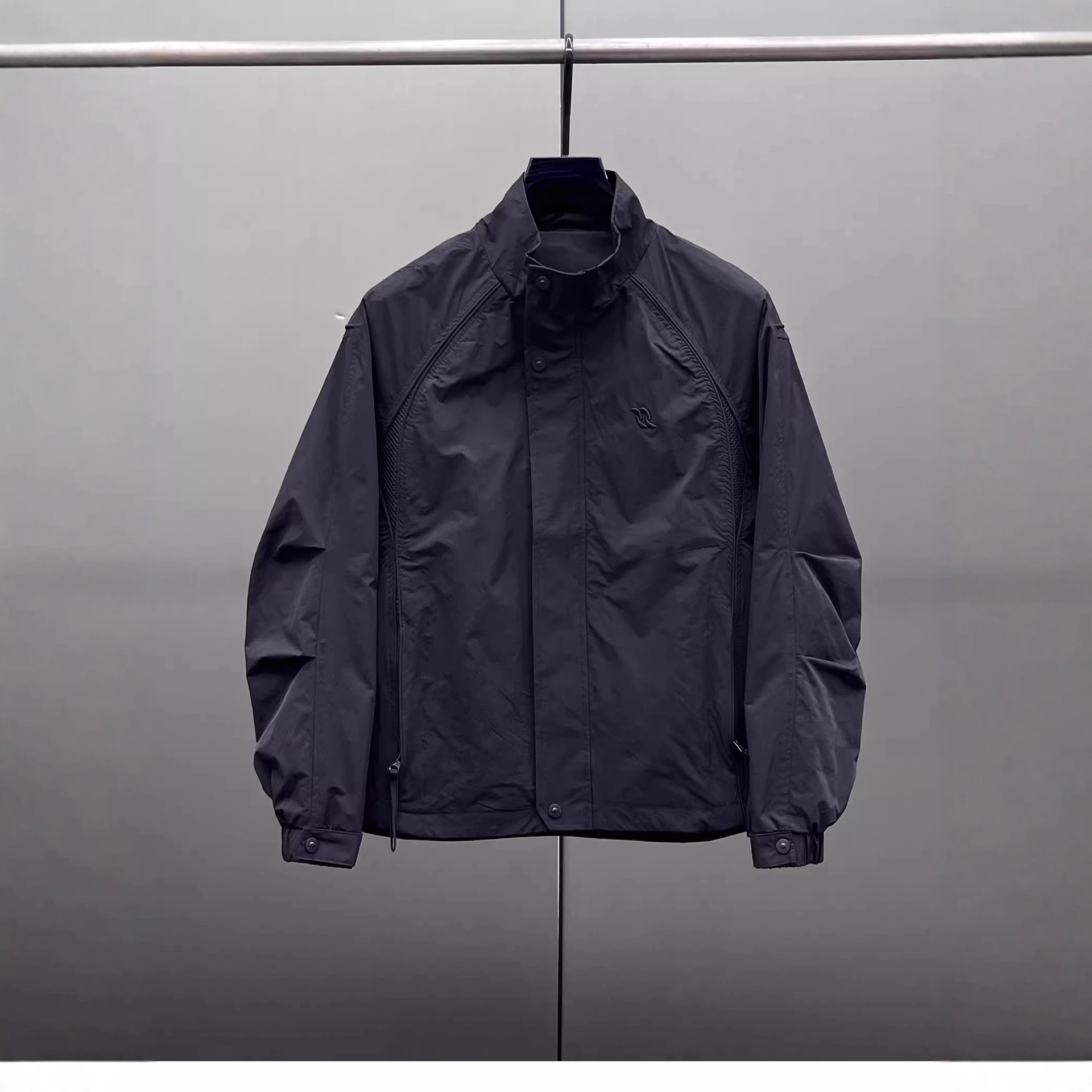 Spring and Summer New Youth Splicing Outdoor Jacket Men's Trendy Brand Stand Collar Casual Versatile Spring Jacket Men's Trendy