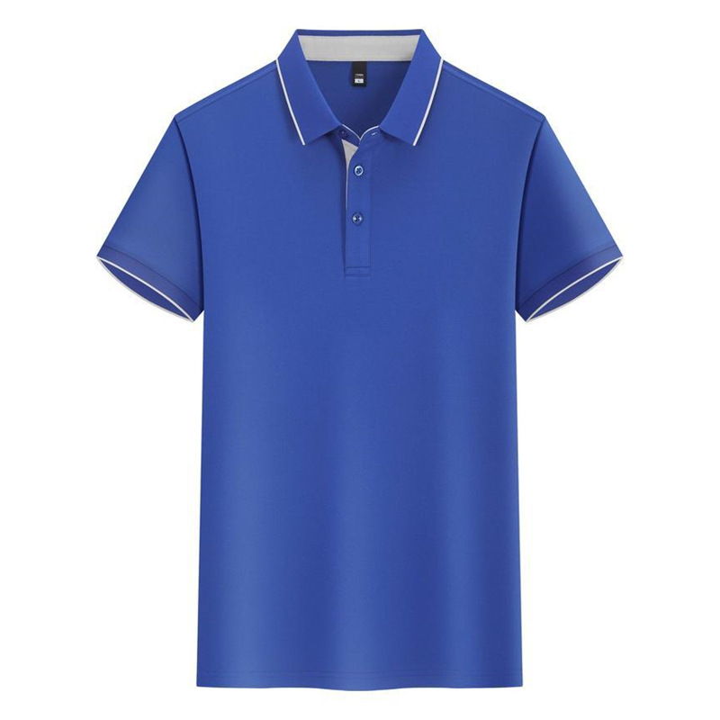 Polo de solapa de color a juego, ropa de trabajo personalizada, camiseta de manga corta transpirable, camisa publicitaria, mapa de impresión, borde de cinturón bordado
