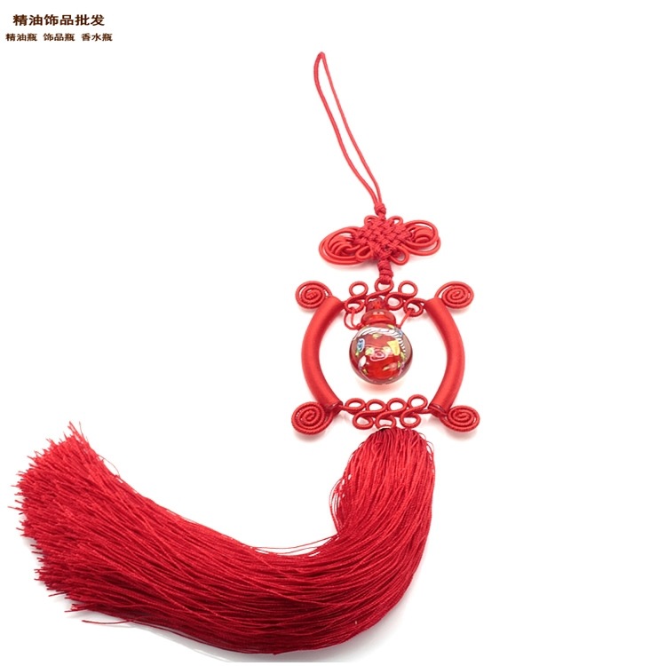精油饰品网喜庆红中国龙琉璃精油瓶车挂6.jpg