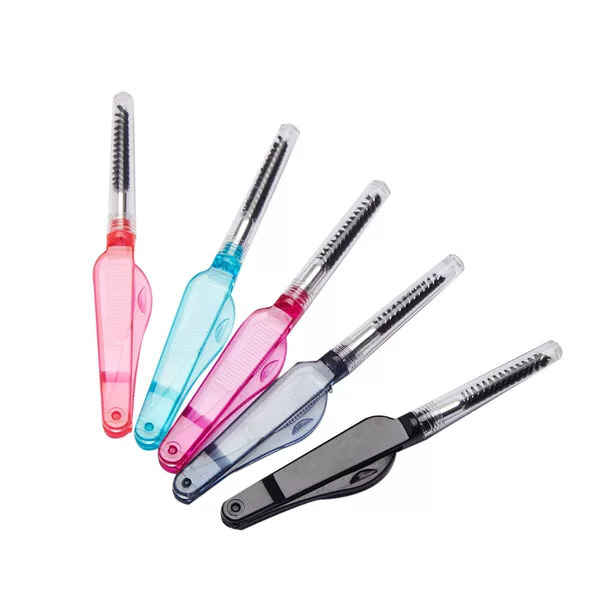 Balin dual-purpose plastic hair brushing eyelash brush eyelash comb eyebrow makeup folding brush