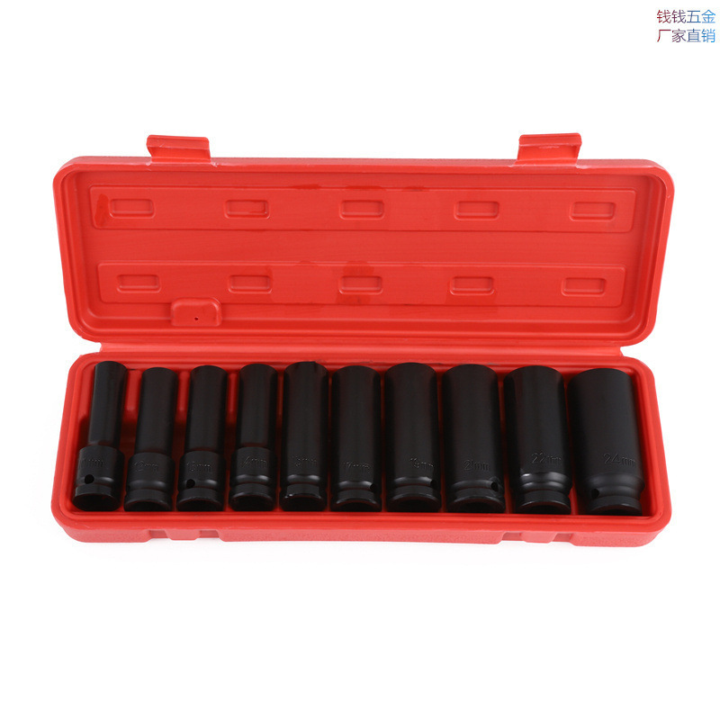 1/2套筒重型大飞六角加长加厚套筒气动电动扳手套头小风炮6角套筒