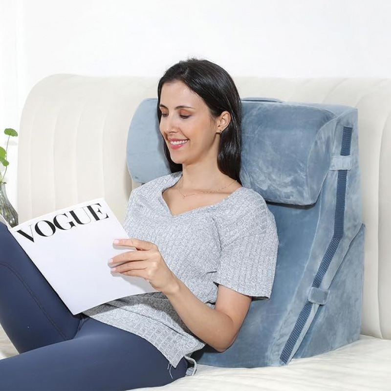 Adjustable Memory Foam Wedge Pillow Sleep Wedge Pillow 3-Piece Set Tilted Wedge Pillow for Post Surgery Adjustable Memory Foam Wedge Pillow Sleep Wedge Pillow 3-Piece Set Tilted Wedge Pillow for Post Surgery