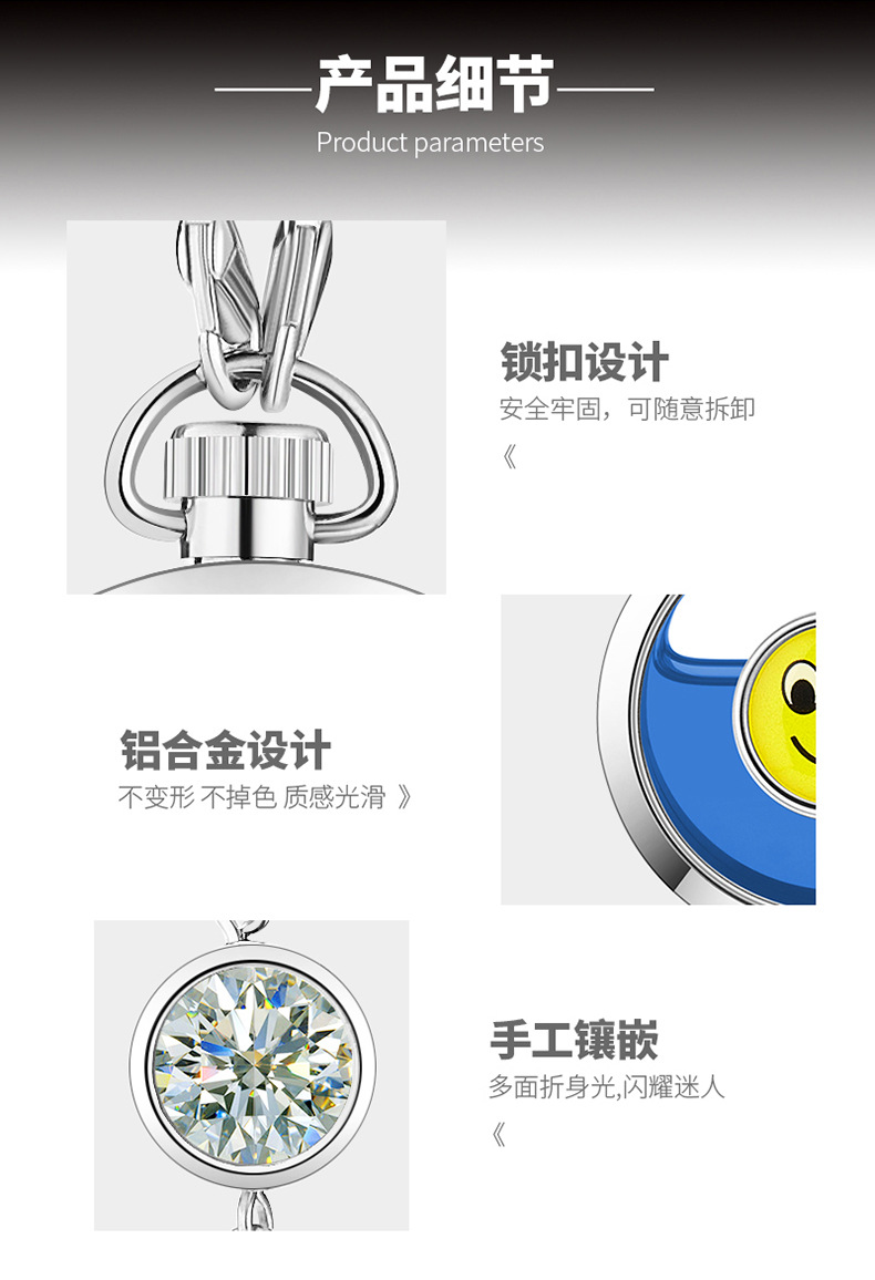 Specially Designed for Foreign Trade, Car Fragrance Hanging Ornaments with Long-Lasting Light Fragrance, Genuine High-End Car Decorations for Women and Men