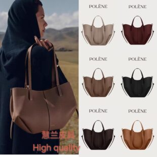 Leather capacious one-shoulder bag, (Physicals)