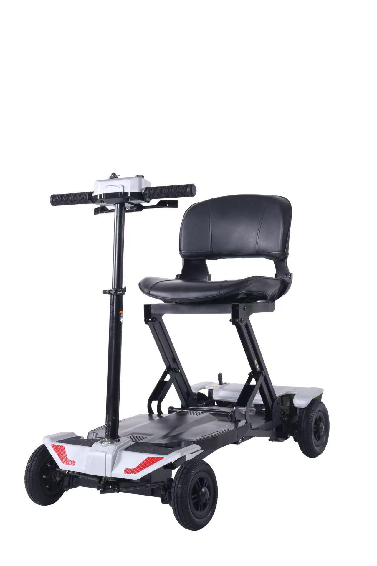 New four-wheeled electric mobility scooter, one-button folding, lightweight, high-end, smart, and designed for home use, powered by a lithium battery