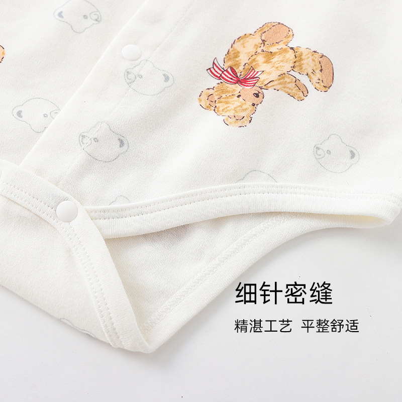 ins風嬰兒包屁衣春季連體衣新生兒衣服寶寶爬服純棉寶寶三角哈衣
