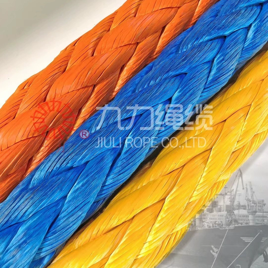 Полимерная 12-жильная морская тросовая система, парковочный трос, тяговый трос, трос UHMWPE, сверхвысокая молекула, полиэтиленовый трос