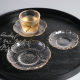 Japanese Style Glass Tea Cup Mat Phnom Penh Insulated Cup Holder Master Cup Tasting Cup Mat Anti-scalding Small Dish Tea Set Accessories