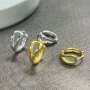 金素小巧百搭s925耳扣