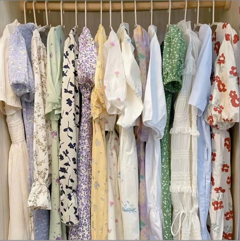 杭州四季清婦人服 2024 春夏花柄スカートドレススカート女性の夏のデザインセンス衣類卸売|undefined