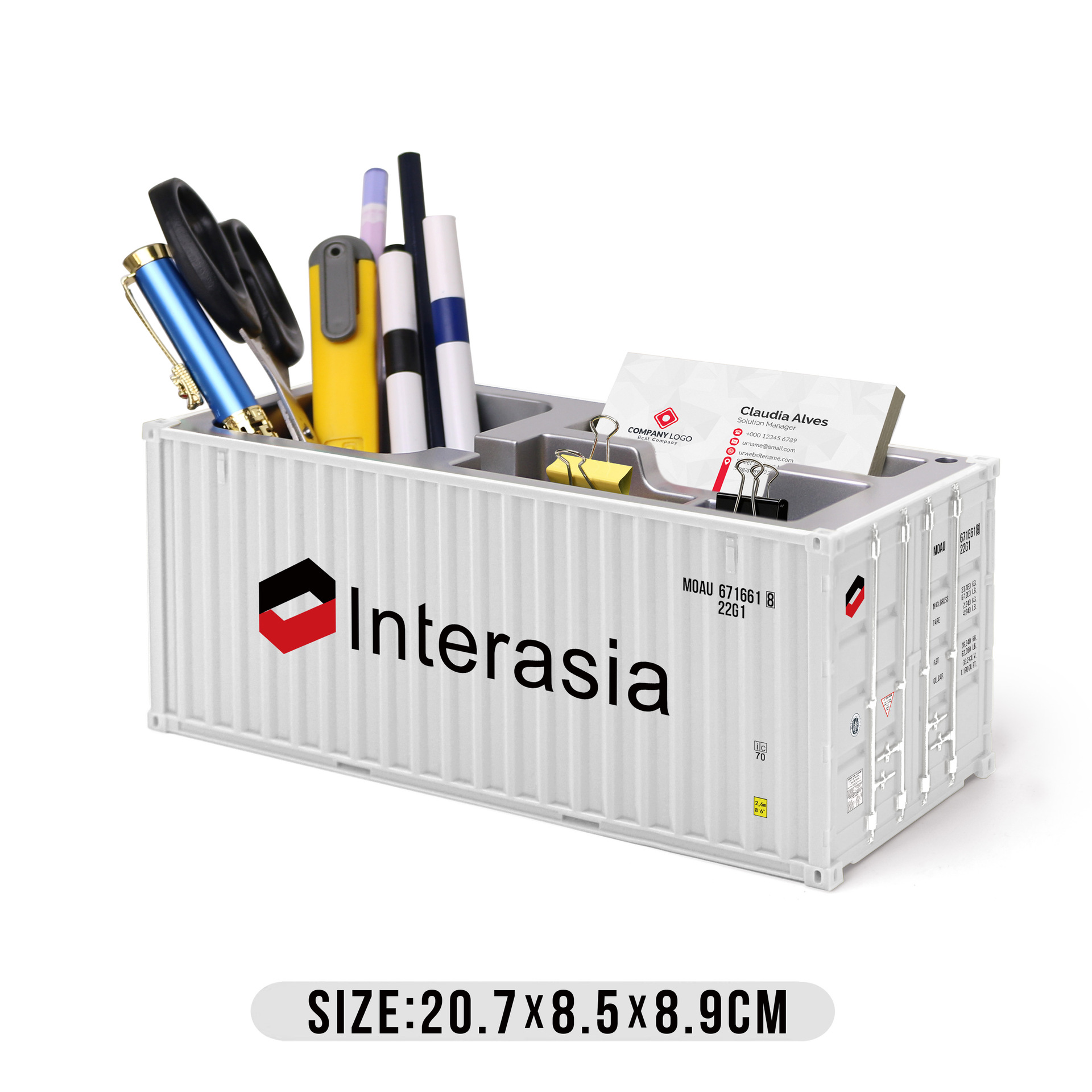 Caja de tarjetas de visita de lápiz de Yachuan