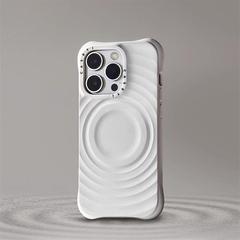 华强北代购顶版CASETi波漾壳白色FYMagSafe波浪适用苹果iPhone16/