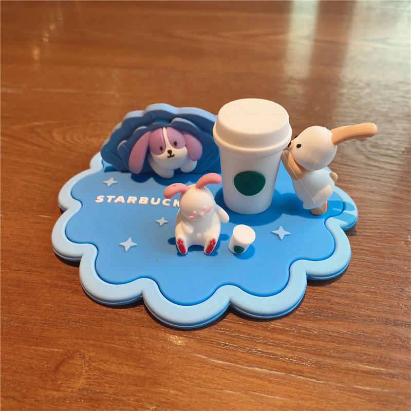 老虎硅胶杯盖咖啡杯防尘盖子卡通松鼠圆形杯盖陶瓷杯盖配件|undefined