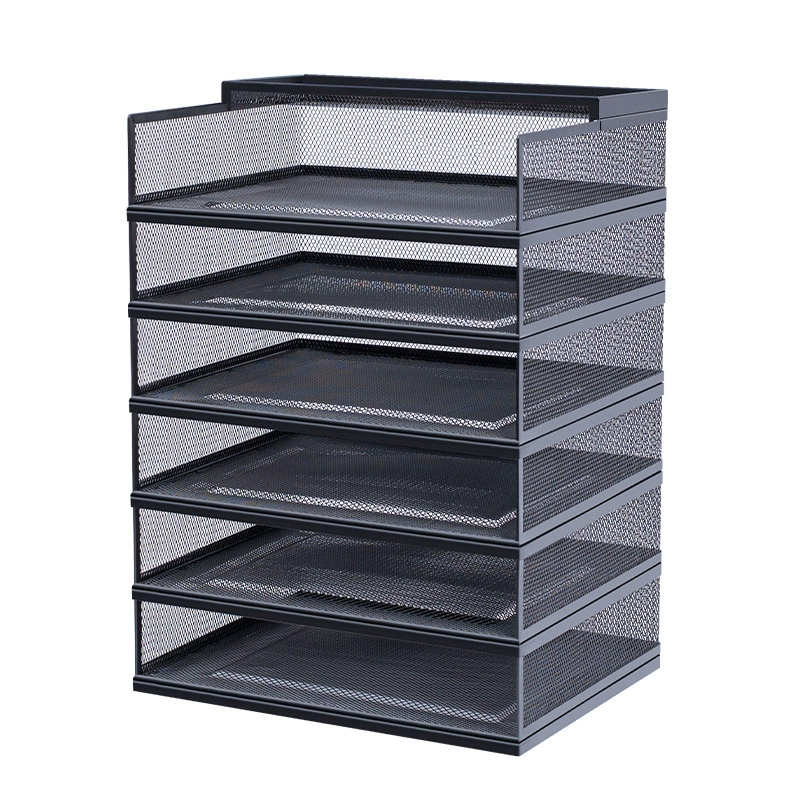 Трансграничная специальная настольная стойка для хранения файлов, многослойная накладная офисная стойка для хранения данных, съемный комбинированный шкаф