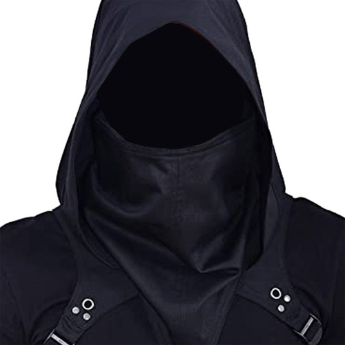 Halloween cos cyberpunk hooded cloak medieval role-playing game peripherals with the same costume hat